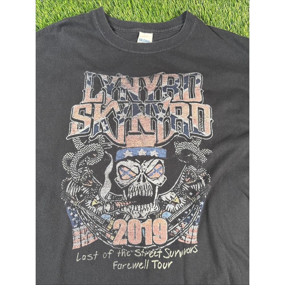 Lynyrd Skynyrd Shirt Mens Sz L Farewell Tour Last Of The Street Survivors Black - Picture 4 of 8